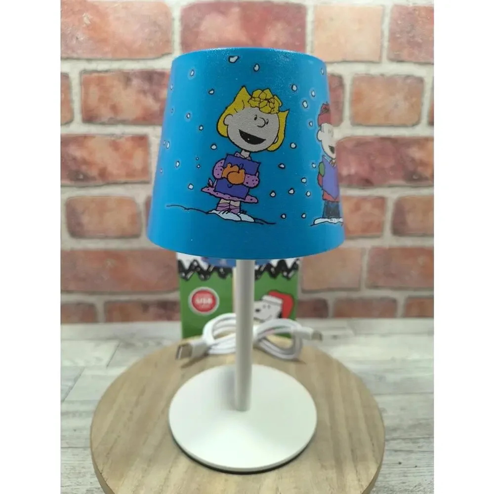 Peanuts Rechargeable Touch Indoor/Outdoor Lamp With Dimmer Holiday Carolers New